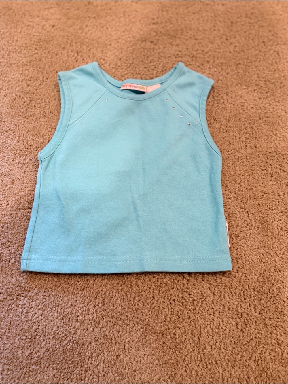 Vintage Y2K Mary-Kate & Ashley Rhinestone Blue Tank Top Girls 6/6X